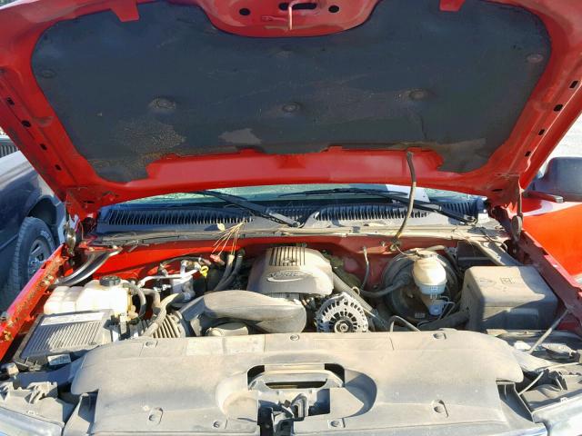 2GCEK13T161184325 - 2006 CHEVROLET SILVERADO RED photo 7