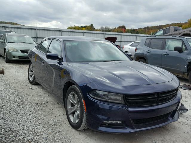 2C3CDXHG5GH192649 - 2016 DODGE CHARGER SX BLUE photo 1