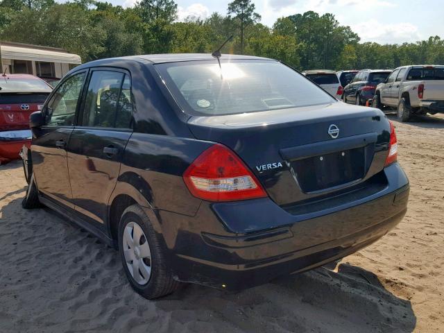 3N1CC1AP9AL403519 - 2010 NISSAN VERSA S BLACK photo 3