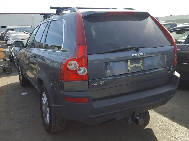 YV1CZ911151141167 - 2005 VOLVO XC90 T6 CHARCOAL photo 3