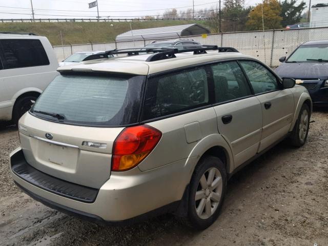 4S4BP61CX77342701 - 2007 SUBARU LEGACY OUT GOLD photo 4