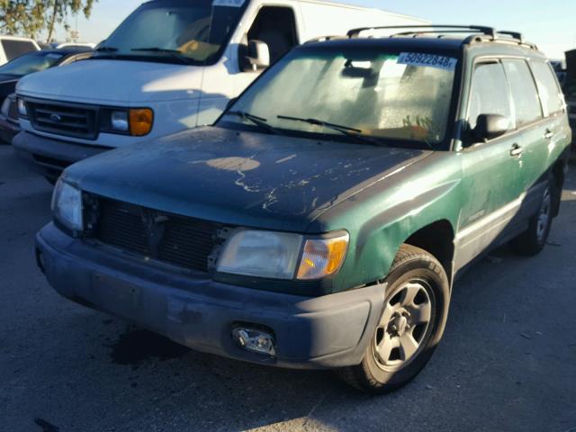 JF1SF6359YH716089 - 2000 SUBARU FORESTER L GREEN photo 2