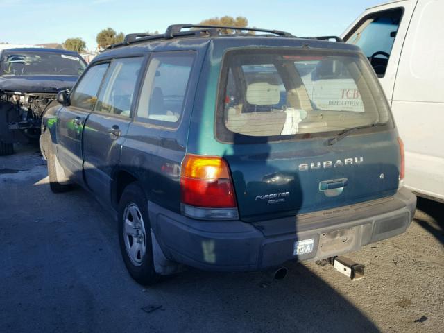 JF1SF6359YH716089 - 2000 SUBARU FORESTER L GREEN photo 3