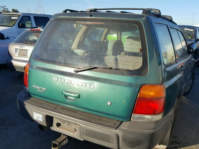 JF1SF6359YH716089 - 2000 SUBARU FORESTER L GREEN photo 4