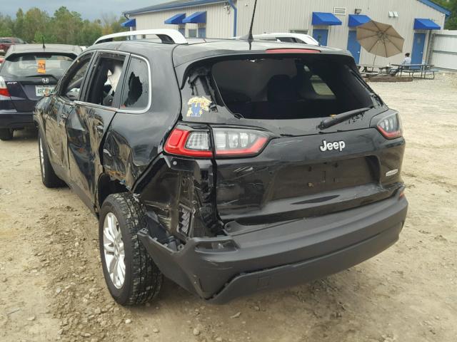 1C4PJLCB5KD148389 - 2019 JEEP CHEROKEE L BLACK photo 3