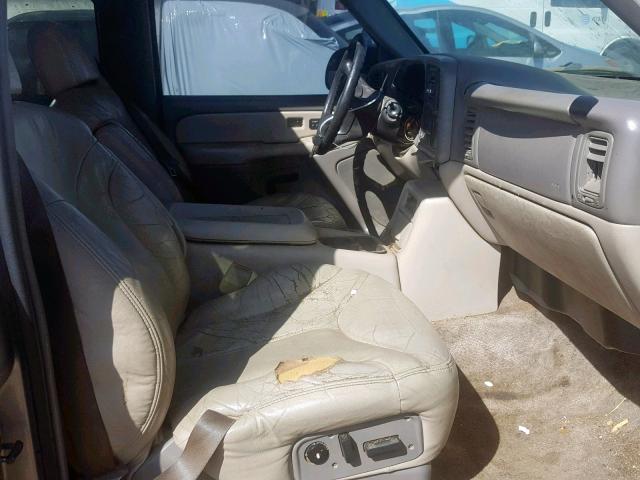 1GKEK13T21J117512 - 2001 GMC YUKON BEIGE photo 5