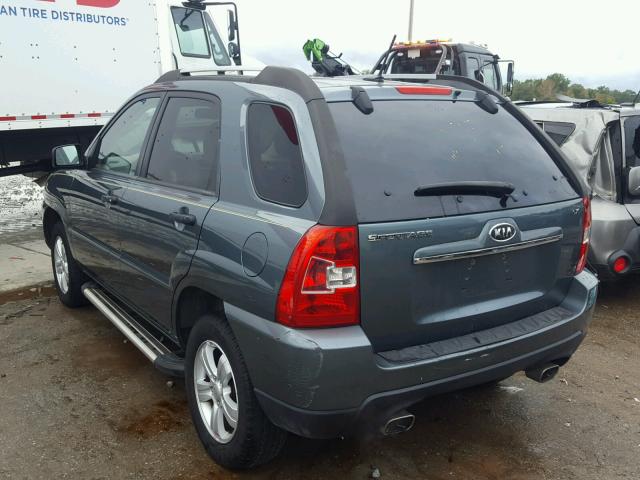 KNDJF724097591026 - 2009 KIA SPORTAGE L BLUE photo 3