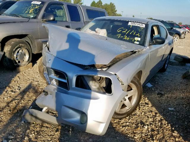 2B3KA33V69H540509 - 2009 DODGE CHARGER SX SILVER photo 2