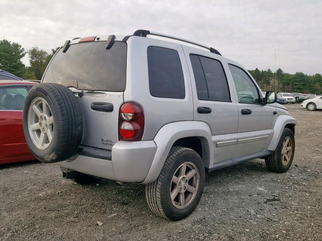 1J4GL58K56W124337 - 2006 JEEP LIBERTY LI SILVER photo 4