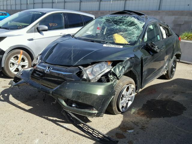 3CZRU5H53HM719061 - 2017 HONDA HR-V EX GREEN photo 2