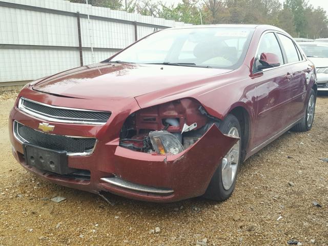 1G1ZD5EB6AF168185 - 2010 CHEVROLET MALIBU 2LT MAROON photo 2