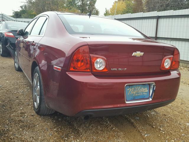 1G1ZD5EB6AF168185 - 2010 CHEVROLET MALIBU 2LT MAROON photo 3