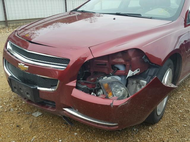 1G1ZD5EB6AF168185 - 2010 CHEVROLET MALIBU 2LT MAROON photo 9