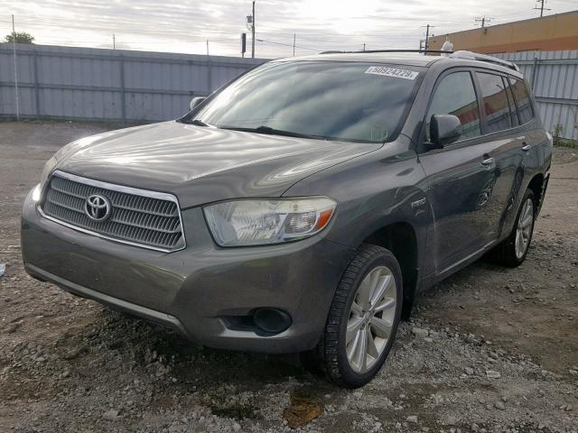 JTEEW41A082013927 - 2008 TOYOTA HIGHLANDER GRAY photo 2