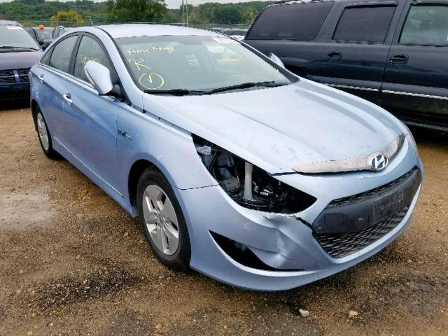 KMHEC4A44CA042672 - 2012 HYUNDAI SONATA HYB BLUE photo 1