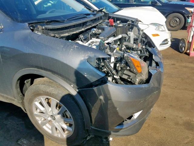 JN8AT2MVXKW377467 - 2019 NISSAN ROGUE S GRAY photo 9