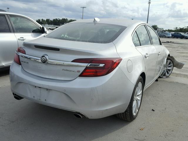 2G4GN5EX8F9190577 - 2015 BUICK REGAL PREM SILVER photo 4