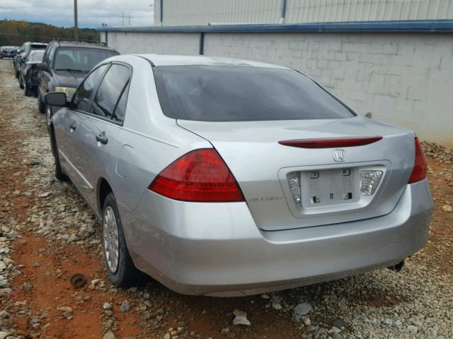 1HGCM56107A024058 - 2007 HONDA ACCORD VAL SILVER photo 3