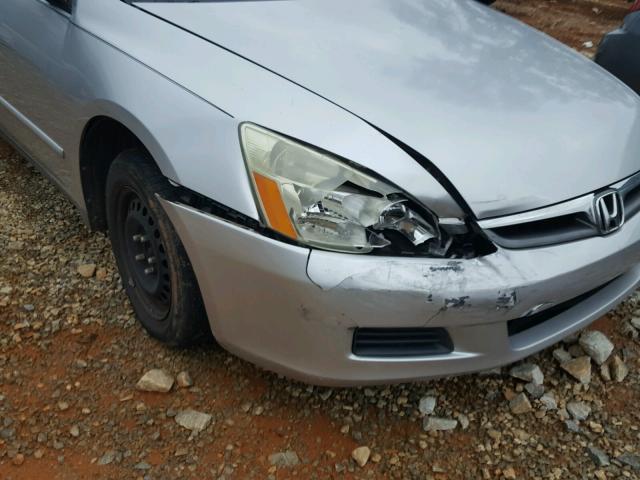 1HGCM56107A024058 - 2007 HONDA ACCORD VAL SILVER photo 9