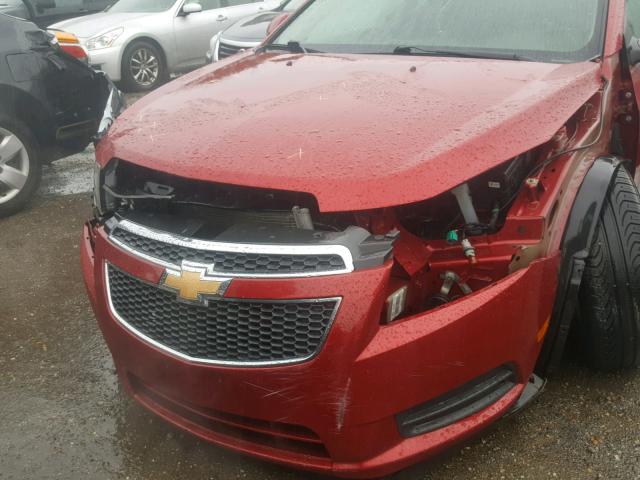 1G1PJ5S98B7275462 - 2011 CHEVROLET CRUZE ECO RED photo 9