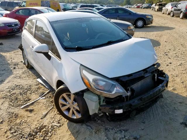 KNADN4A36C6064187 - 2012 KIA RIO EX WHITE photo 1