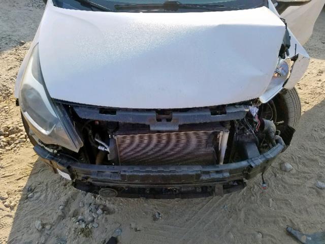 KNADN4A36C6064187 - 2012 KIA RIO EX WHITE photo 7