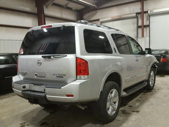 5N1BA0NC3DN602890 - 2013 NISSAN ARMADA SV SILVER photo 4