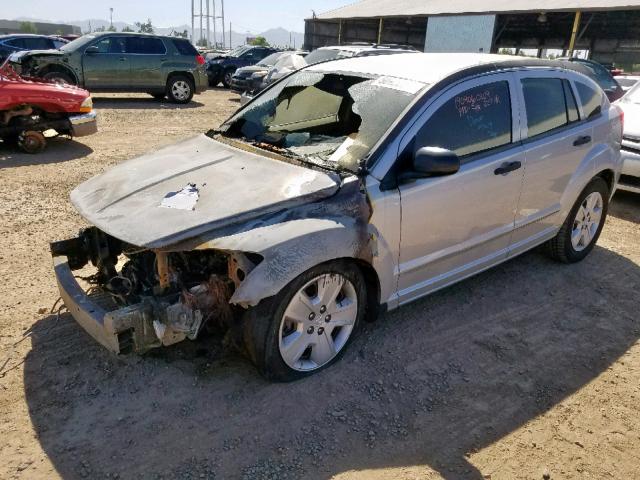 1B3HB48B07D268402 - 2007 DODGE CALIBER SX SILVER photo 2