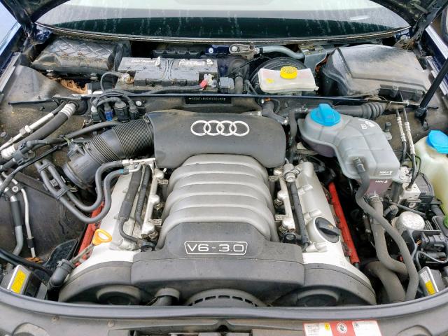 WAUAT48H63K020482 - 2003 AUDI A4 3.0 CAB TURQUOISE photo 7