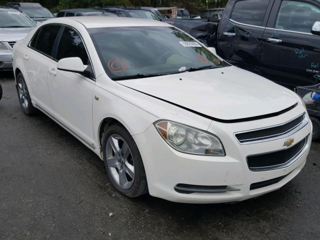 1G1ZH57B48F237595 - 2008 CHEVROLET MALIBU 1LT WHITE photo 1