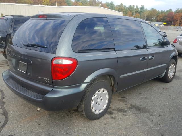 1C4GJ45393B132589 - 2003 CHRYSLER VOYAGER LX GRAY photo 4