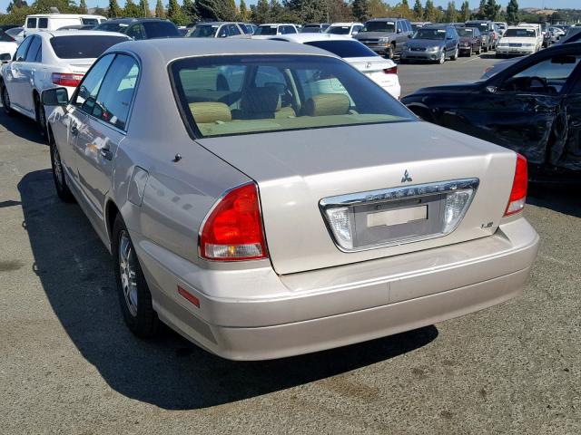 6MMAP67P23T005716 - 2003 MITSUBISHI DIAMANTE L BEIGE photo 3