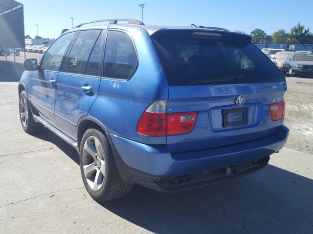5UXFB53575LV15350 - 2005 BMW X5 4.4I BLUE photo 3