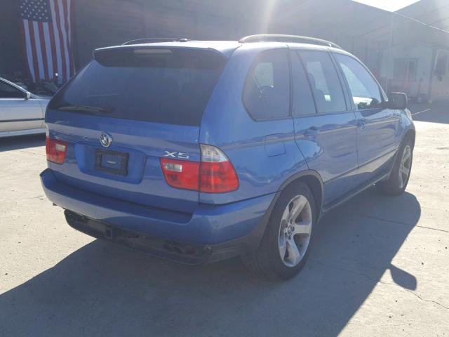 5UXFB53575LV15350 - 2005 BMW X5 4.4I BLUE photo 4