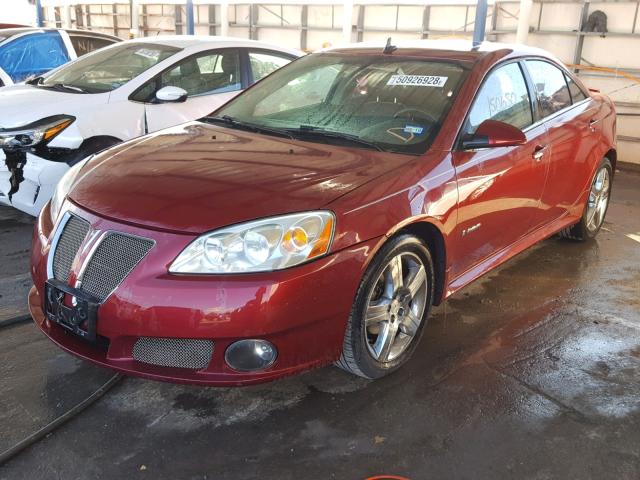 1G2ZM577894217608 - 2009 PONTIAC G6 GXP MAROON photo 2