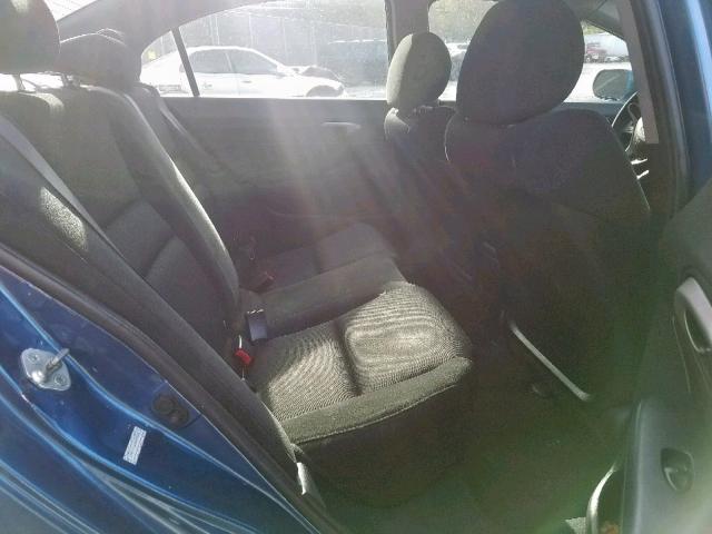2HGFA16609H500338 - 2009 HONDA CIVIC LX-S Կապույտ լուսանկար 6