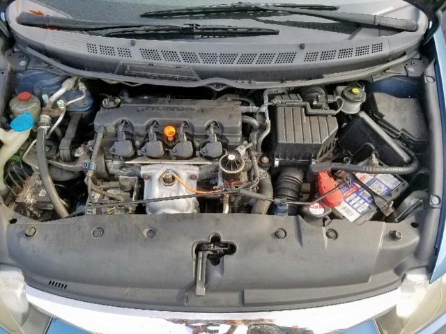 2HGFA16609H500338 - 2009 HONDA CIVIC LX-S Կապույտ լուսանկար 7