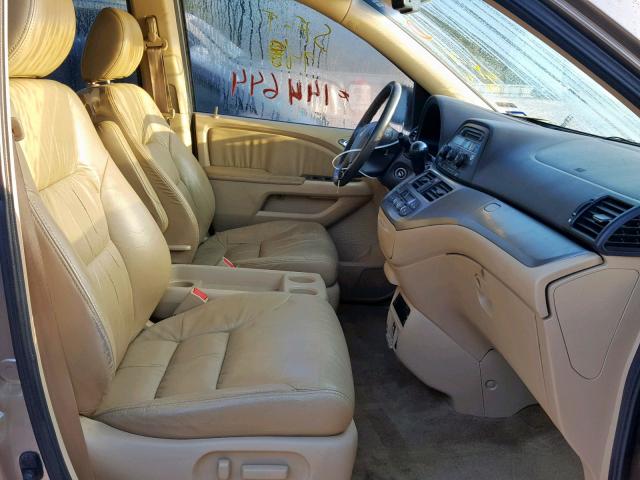 5FNRL3H7XAB049176 - 2010 HONDA ODYSSEY EX GOLD photo 5