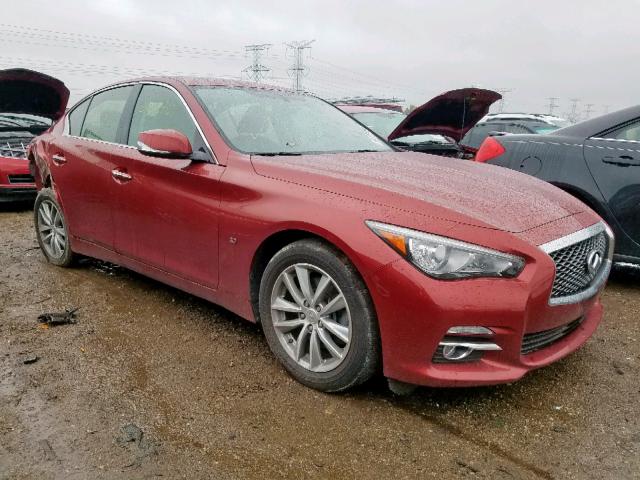 JN1BV7AR2EM693740 - 2014 INFINITI Q50 BASE RED photo 1