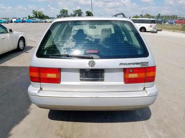 WVWFE83A2VE001496 - 1997 VOLKSWAGEN PASSAT GLX SILVER photo 9