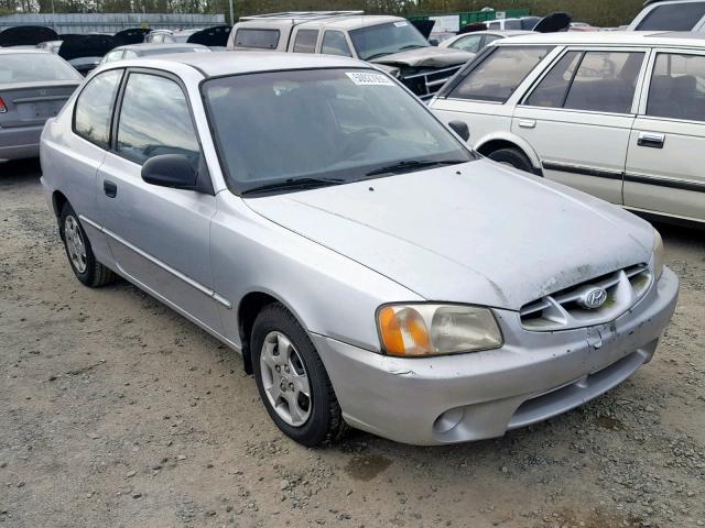 KMHCG35C31U088447 - 2001 HYUNDAI ACCENT GS WHITE photo 1