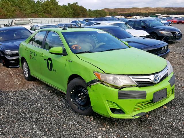 4T1BD1FK9CU047581 - 2012 TOYOTA CAMRY HYBR GREEN photo 1