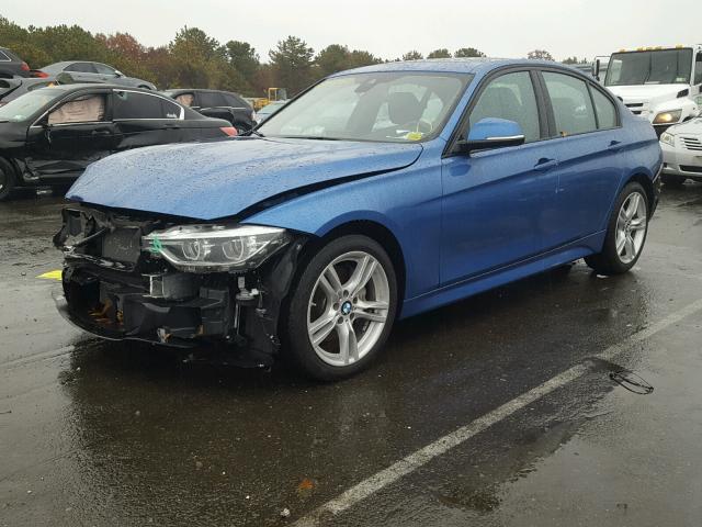 WBA8B7G53GNT70750 - 2016 BMW 340 XI BLUE photo 2