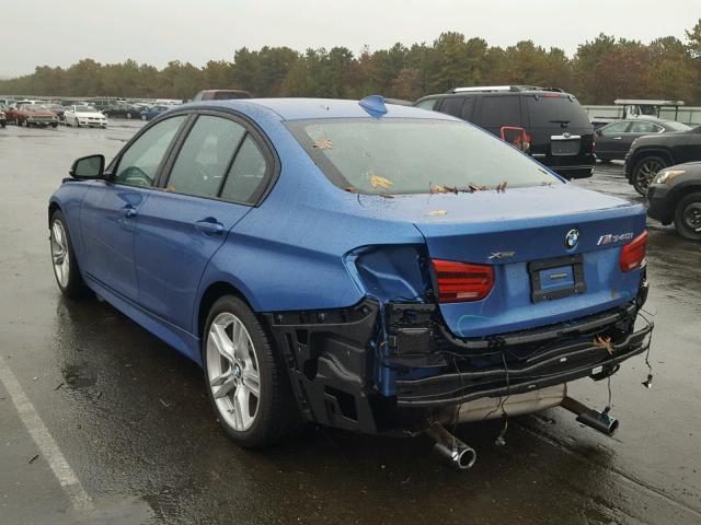 WBA8B7G53GNT70750 - 2016 BMW 340 XI BLUE photo 3