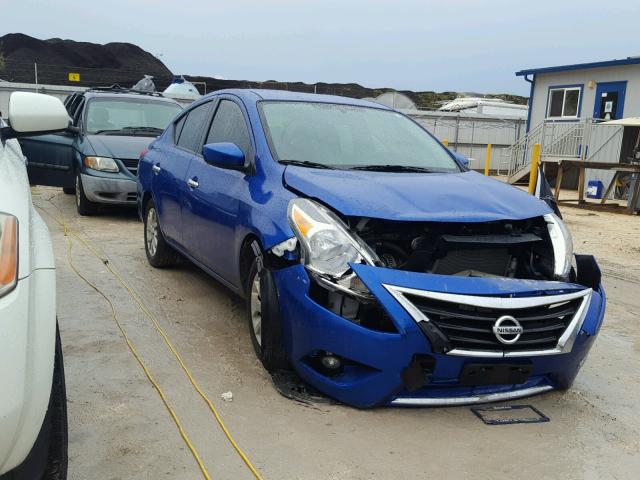 3N1CN7AP5GL862505 - 2016 NISSAN VERSA S BLUE photo 1