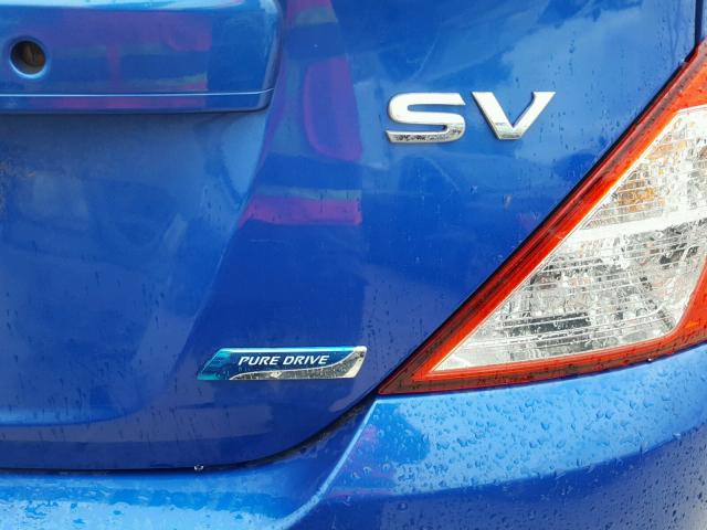 3N1CN7AP5GL862505 - 2016 NISSAN VERSA S BLUE photo 9