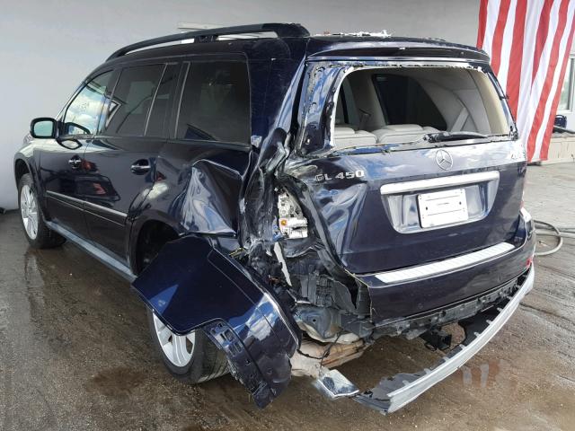 4JGBF71E08A318566 - 2008 MERCEDES-BENZ GL 450 4MA BLUE photo 3