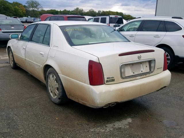 1G6KD54Y04U118674 - 2004 CADILLAC DEVILLE WHITE photo 3