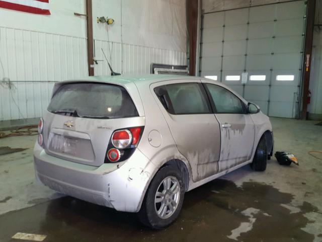 1G1JA6SHXC4111863 - 2012 CHEVROLET SONIC LS SILVER photo 4