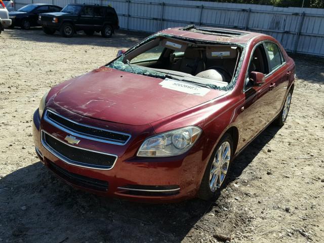 1G1ZJ57B98F182095 - 2008 CHEVROLET MALIBU 2LT RED photo 2